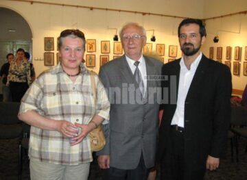 Radu Bercea, scriitoarea Anica Facina și pr. Daniel Zelincă
