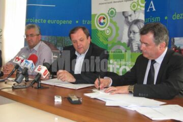 Documentul a fost parafat de președintele Consiliului Județean, Gheorghe Flutur, și de Viorel Nuțu, managerul societății General Construct