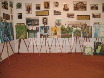 Secvență din expoziția de pictură Lumina Nordului