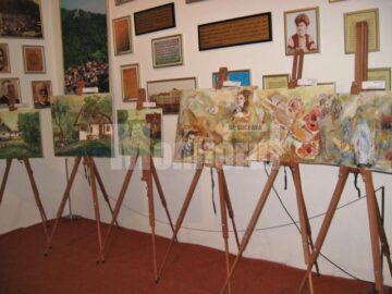 Secvență din expoziția de pictură Lumina Nordului