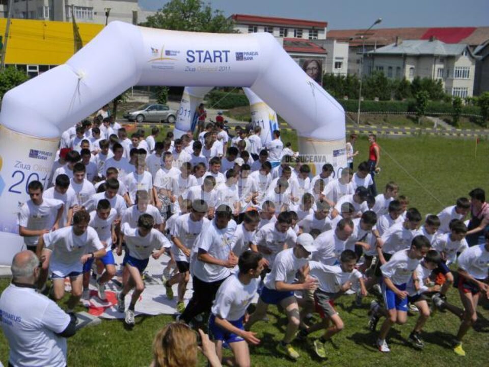 Crosul „Ziua Olimpică” s-a bucurat de o participare numeroasă