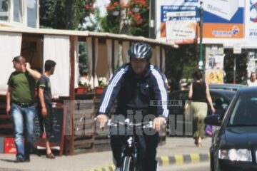 Gheorghe Flutur, pe bicicletă