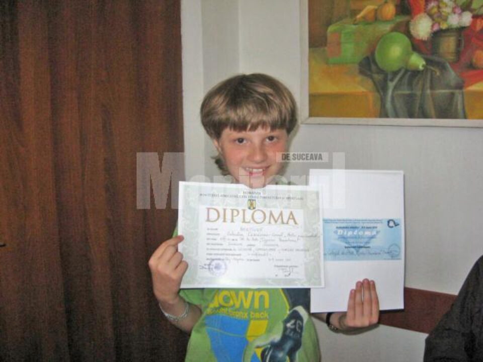 Valentin Lămășanu, elev în clasa a IV-a la Colegiul de Artă