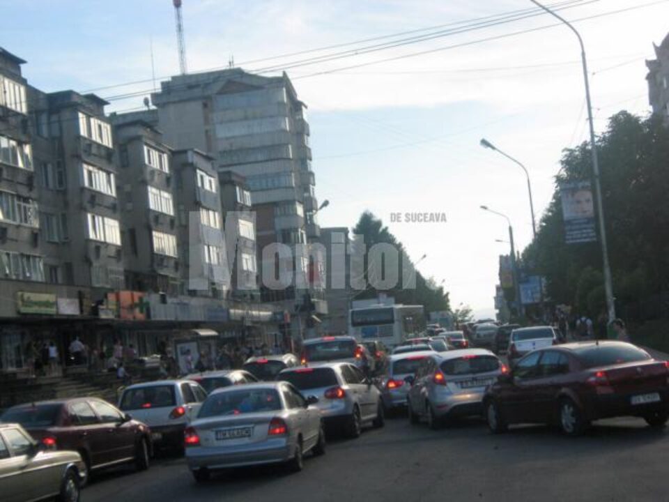 Înaintare în ritm de melc, și în intersecția Mărășești