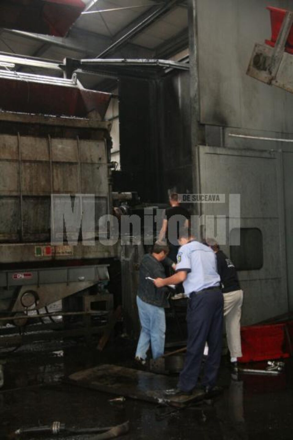 Aici a avut loc explozia urmată de incendiul care a ars trei muncitori Aici a avut loc explozia urmată de incendiul care a ars trei muncitori