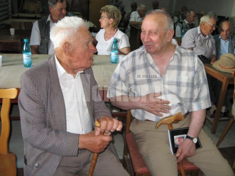Scriitorul George Ungureanu și poetul Vasile Pânzariu
