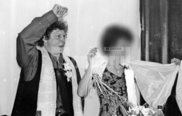 Constantin si șotia sa, la o nuntă