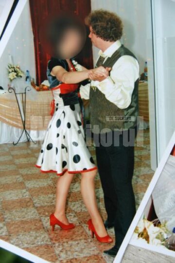 Constantin Hrițac și soția sa