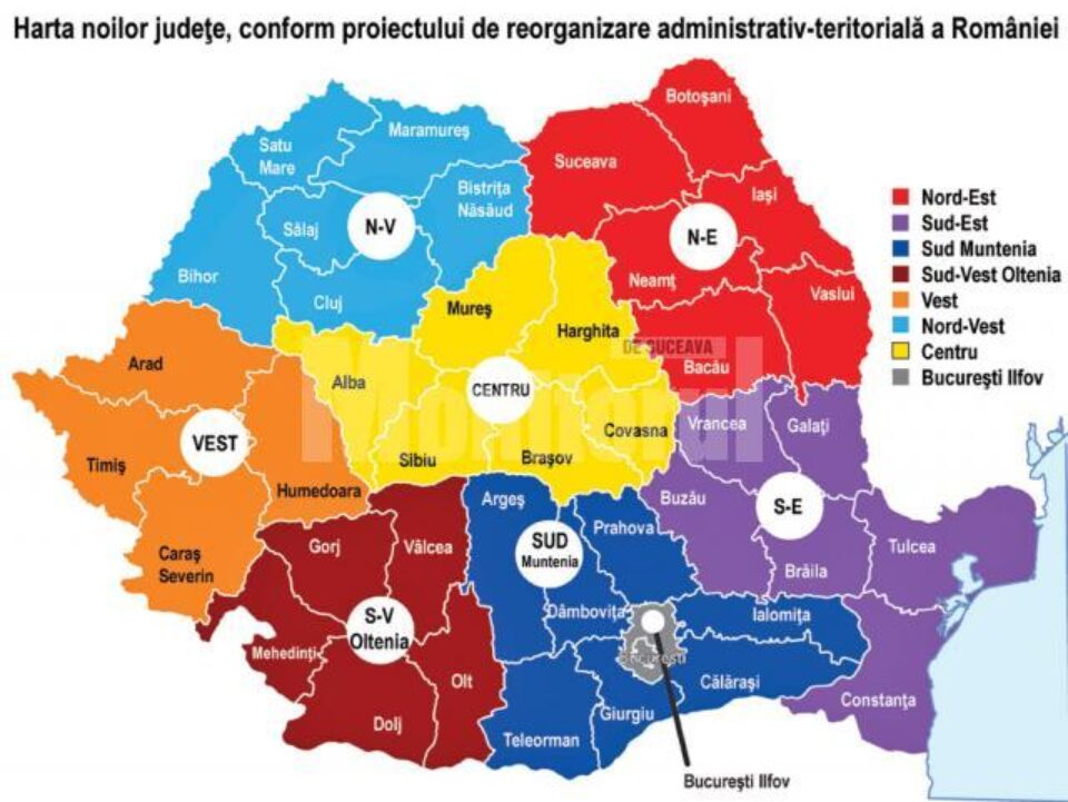 Avantajele Sucevei ca parte a unui nou județ pe structura Regiunii Nord-Est