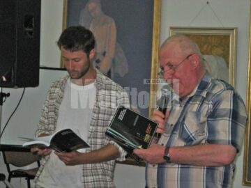 Poetul israelian Ben Eidelsztein și Ion Drăgușanul