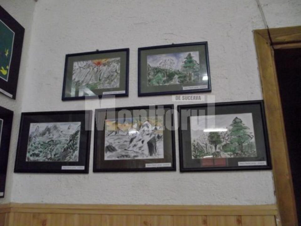 Lucrări de grafică și pictură, expuse de Daniel Deacu