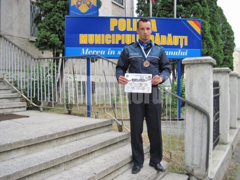 Agentul Florin Alexandru Preutescu s-a clasat pe podium la Iași