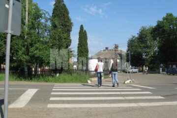 Trecerea de pietoni unde a fost accidentată eleva din Dornești