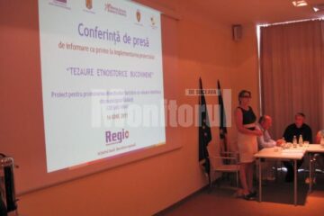 Conferința de presă despre proiectul „Tezaure etnoistorice bucovinene
