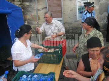 Ion Lungu și soția sa au împărțit 6.000 de sarmale