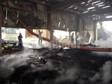 Incendiu devastator la Forestfalt Fălticeni