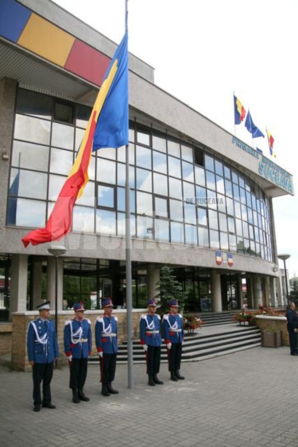 Ceremonia de la primărie a avut loc de „Ziua Drapelului Național”