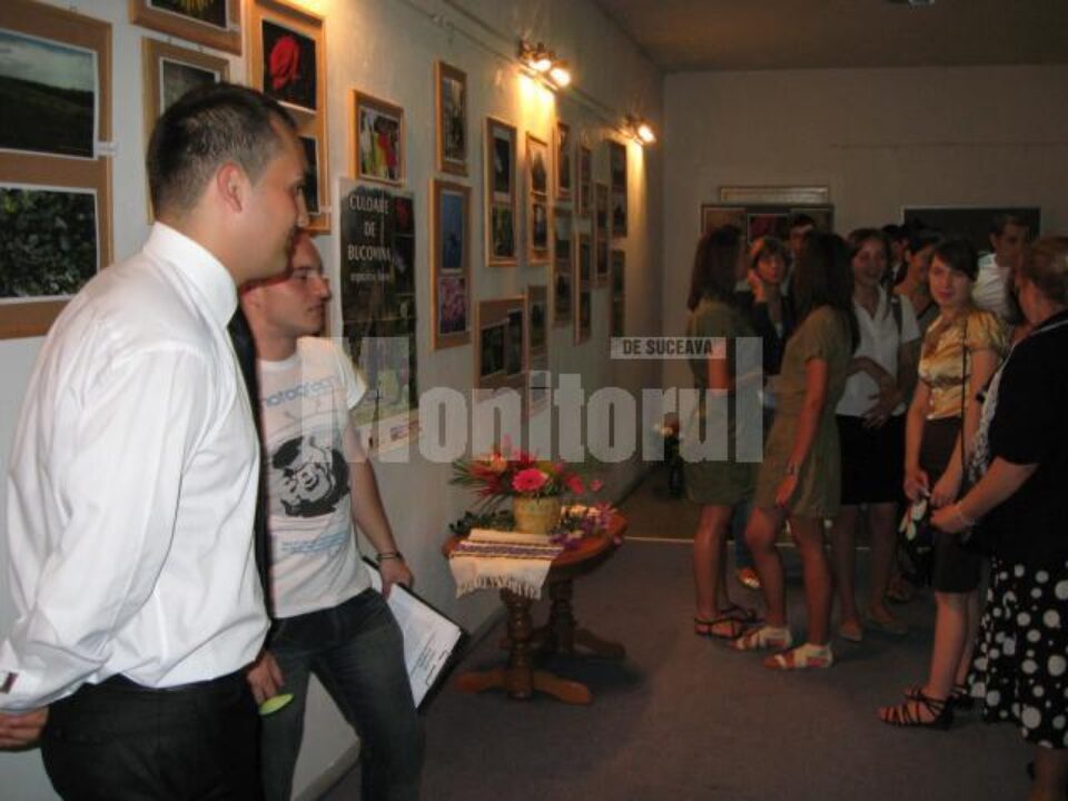Moment de la vizionarea expoziției