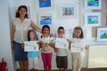 Prof. Lăcrămioara Avădănei și cei patru premianți