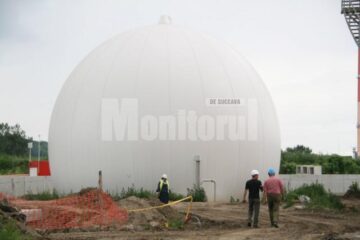 Gazometrul de stocare a biogazului