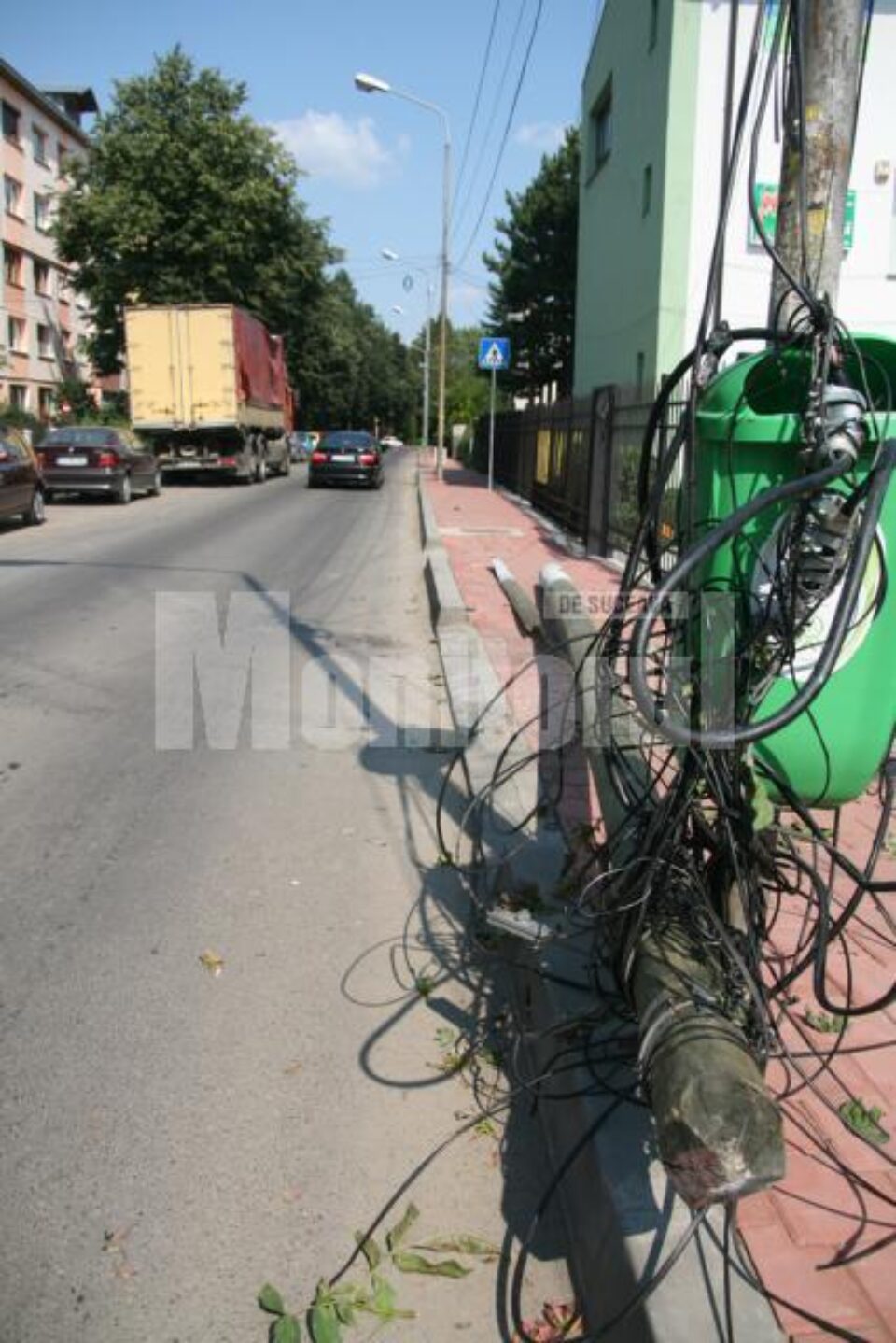 Incidentul s-a petrecut ieri, in jurul orei 14.00