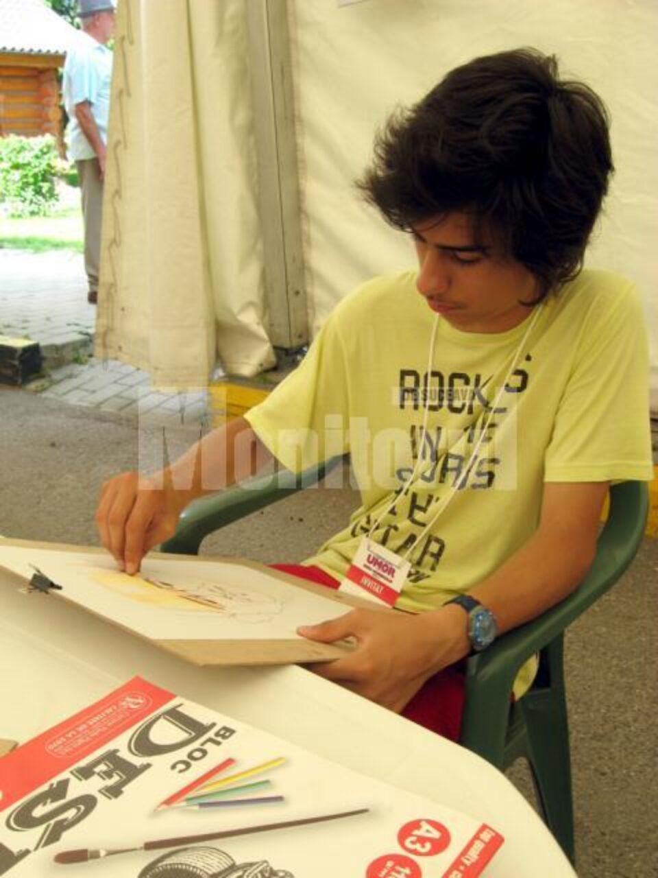 Junele caricaturist Horia Marin