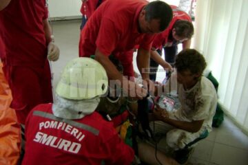 Muncitorilor răniți le-au fost acordate primele îngrijiri medicale la fața locului