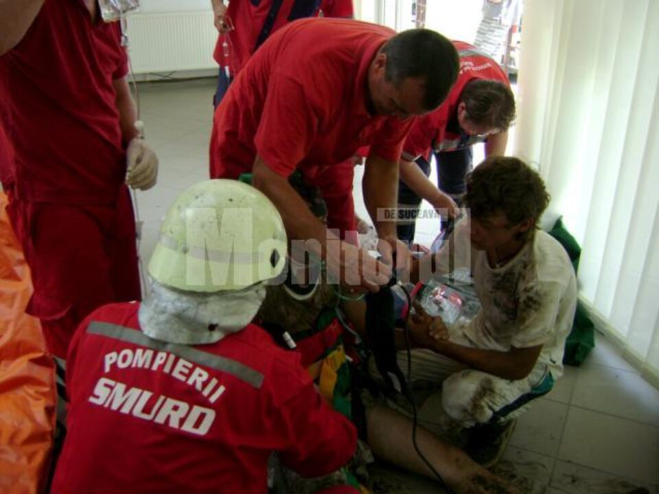 Muncitorilor răniți le-au fost acordate primele îngrijiri medicale la fața locului