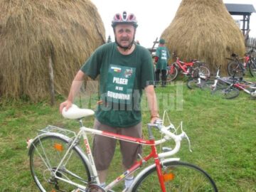 Neculai Barba s-a numărat printre cei șapte cicliști care au parcurs traseul Viena - Suceava