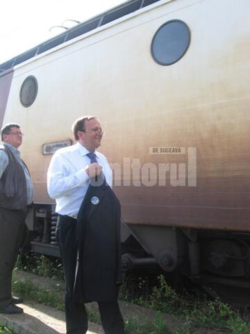 Gheorghe Flutur a parcurs o parte din traseul trenului Suceava – Cacica