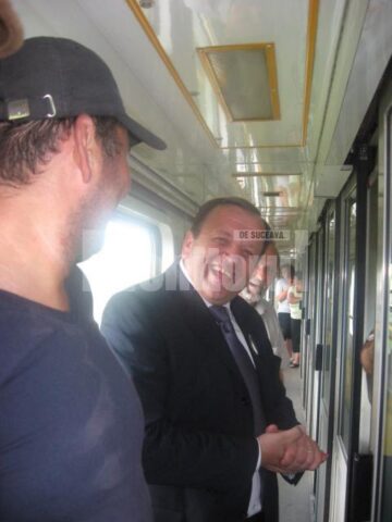 Gheorghe Flutur a parcurs o parte din traseul trenului Suceava – Cacica