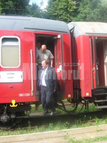 Gheorghe Flutur a parcurs o parte din traseul trenului Suceava – Cacica