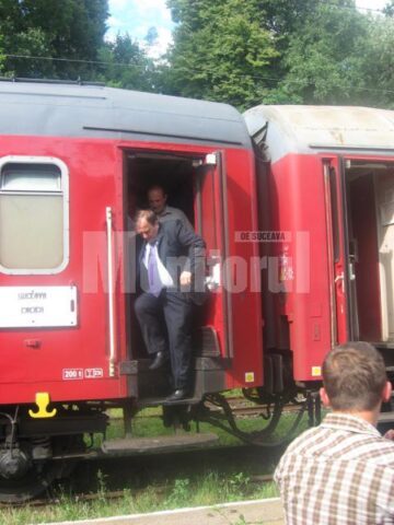 Gheorghe Flutur a parcurs o parte din traseul trenului Suceava – Cacica