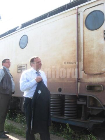 Gheorghe Flutur a parcurs o parte din traseul trenului Suceava – Cacica