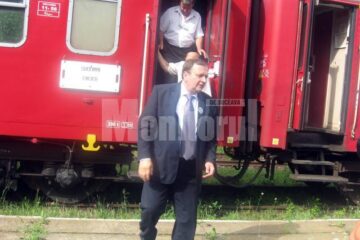 Gheorghe Flutur a parcurs o parte din traseul trenului Suceava – Cacica