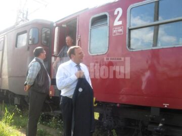 Gheorghe Flutur a parcurs o parte din traseul trenului Suceava – Cacica