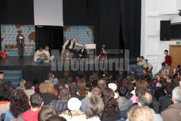 Alina Horeanu, în 2009, pe scena Ateneului Tătărași din Iași