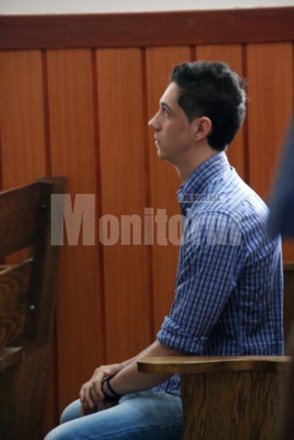 Constantin Grădinaru, ieri, la Judecătoria Suceava, unde s-a analizat propunerea de arestare preventivă