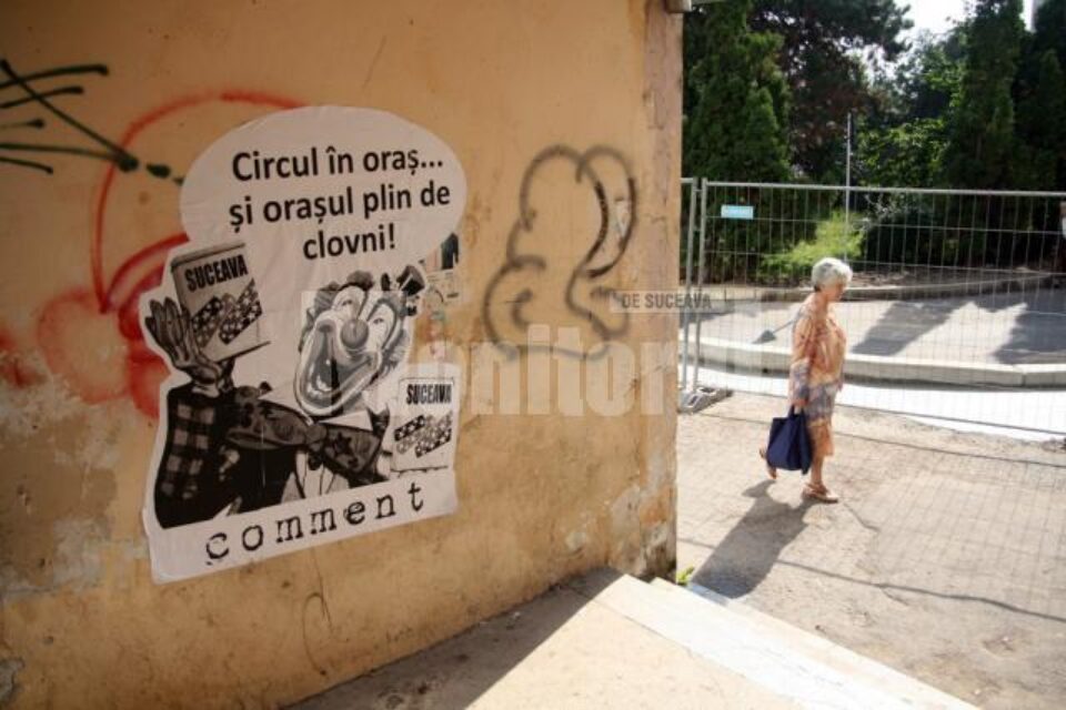 Mesaje zeflemitoare, apărute în centrul Sucevei