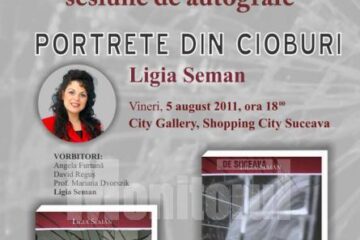 „Portrete din cioburi”, lansare de carte, la City Gallery