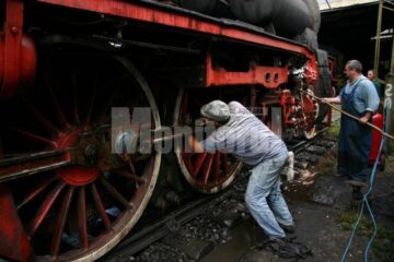 Locomotiva trenului de epocă
