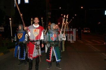 Parada cavalerilor pe străzile Sucevei