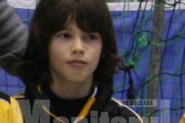 Alex Longher, un jucător de bază pentru echipa under 12 a clubului Bucovina Șcheia