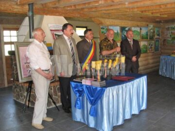 Moment de la vernisajul expoziției