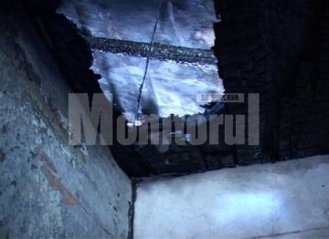Ce a rămas în urma incendiului care a avut loc în noaptea de luni spre marți, în satul Plopeni