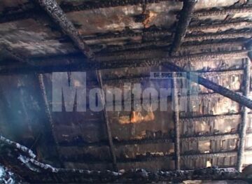 Ce a rămas în urma incendiului care a avut loc în noaptea de luni spre marți, în satul Plopeni