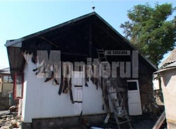 Ce a rămas în urma incendiului care a avut loc în noaptea de luni spre marți, în satul Plopeni