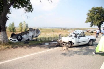 Imagini de la locul accidentului