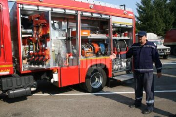 Una din noile mașini de intervenție a ISU Suceava
