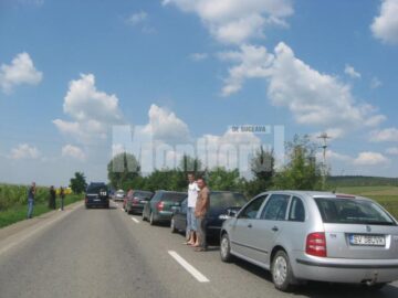 Accidentul în lanț a dus la formarea de coloane întinse pe kilometri